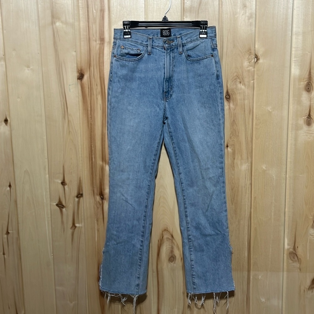 Urban Outfitters BDG High‎ Rise Raw Split Hem Boot Cut Jeans Size 27